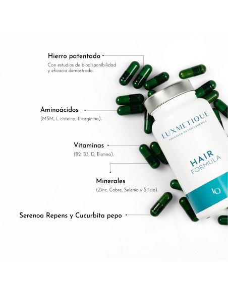 Luxmetique Hair fórmula Capilar 60 capsúlas