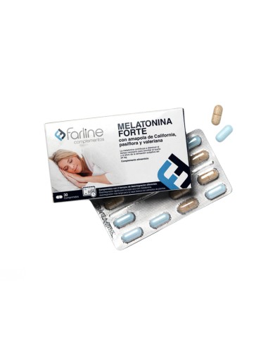 Farline Melatonina forte 30 comprimidos Farline Melatonina forte 30 comprimidos