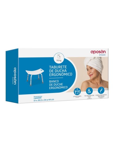 Aposan Asiento Ducha Ergonómico Aposan Asiento Ducha Ergonómico