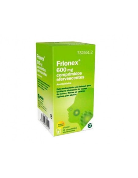 Frionex 600mg 20 Comprimidos Efervescentes Sabor Limón