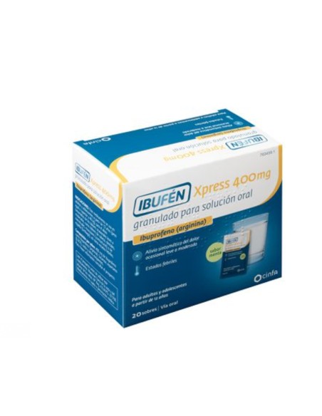 Ibufen Xpress 400 mg 20 Sobres Granulado