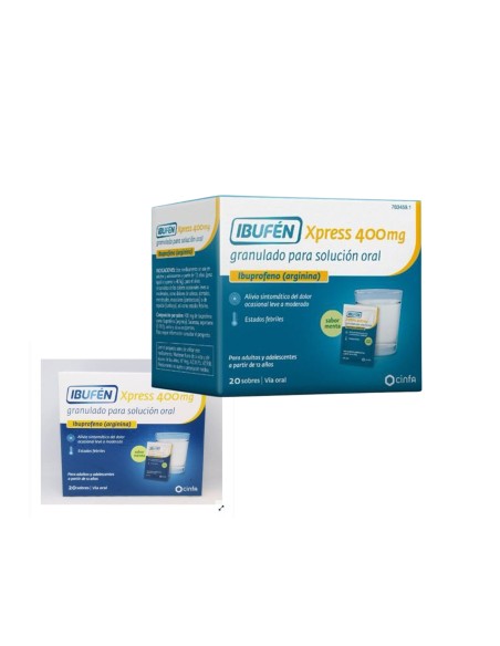 Ibufen Xpress 400 mg 20 Sobres Granulado