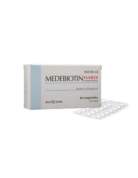 Medebiotin Fuerte 5 Mg 40 Comprimidos
