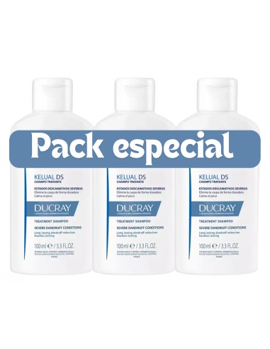 Ducray Kelual DS champú Triplo 3 x 100 ml