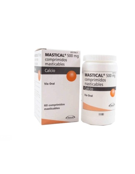 Mastical 500 mg Calcio 60 comprimidos masticables