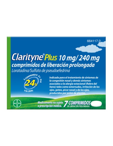 Clarityne Plus 7 comprimidos de liberación prolongada