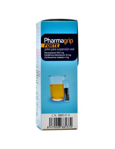 Pharmagrip Forte 10 Sobres Sabor Naranja