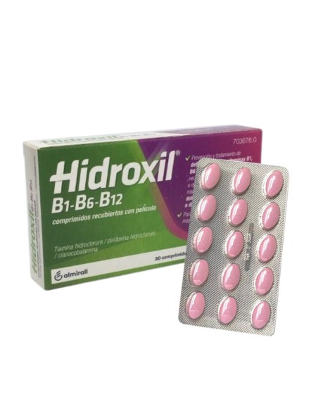 Hidroxil B1 B6 B12. 30 comprimidos