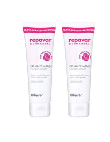 Repavar Duplo Crema Regeneradora de Manos 2x75ml