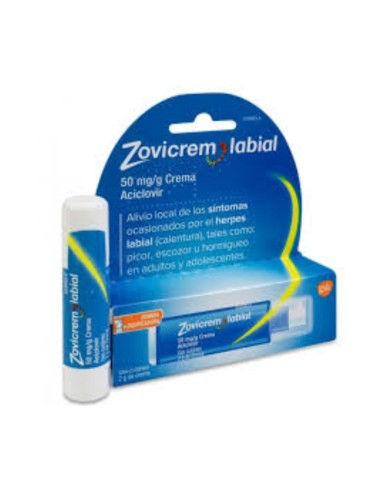Zovicrem Labial 50 MG/G Crema 2 G Tubo