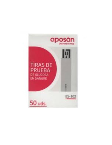 Tiras Para Glucómetro Aposan. 50 Tiras