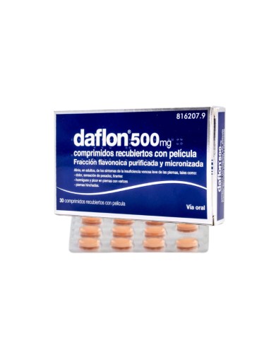 Daflon 500 mg 30 Comprimidos Recubiertos