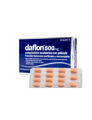 Daflon 500 mg 30 Comprimidos Recubiertos
