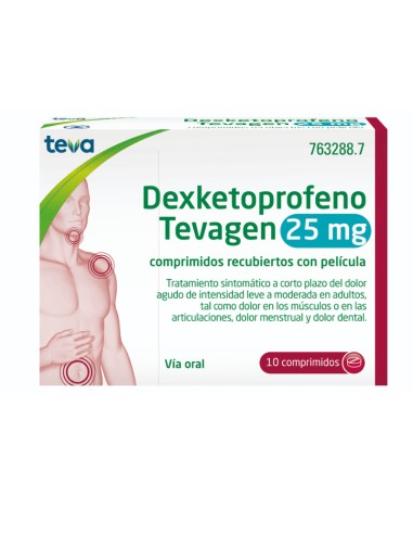 Dexketoprofeno Tevagen 25 mg 10...