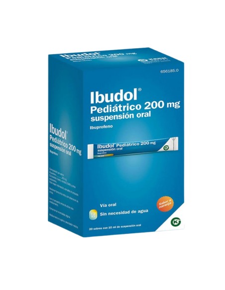 Ibudol Pediátrico 200 mg Suspensión Oral 20 Sobres