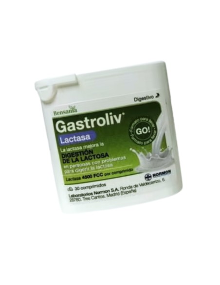 Bensania Gastroliv Lactasa Forte 30 Comprimidos Normon