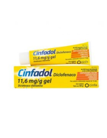 Cinfadol Diclofenaco Cinfa 10 mg/g gel Tópico 60 gramos