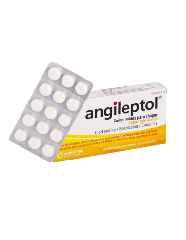 Angileptol Miel-Limón 30 comprimidos... Angileptol Miel-Limón 30 comprimidos...