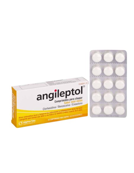 Angileptol Miel-Limón 30 comprimidos para chupar