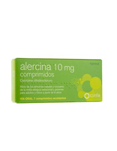 Alercina 10 mg 7 comprimidos