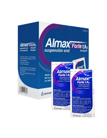 Almax Forte 1,5 g Suspensión Oral 24 Sobres