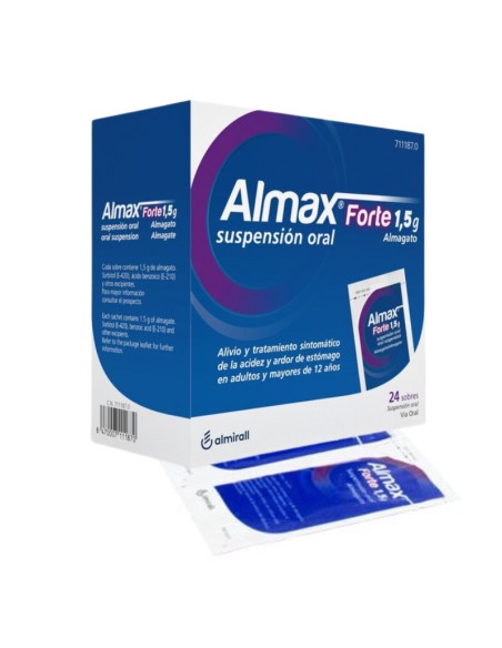 Almax Forte 1,5 g Suspensión Oral 24 Sobres