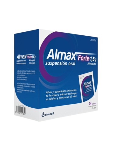 Almax Forte 1,5 g Suspensión Oral 24...