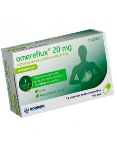 Omereflux 20 mg 14 cápsulas Omeprazol