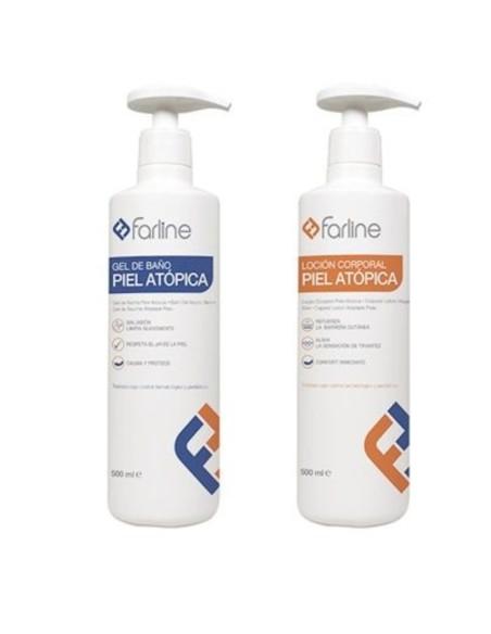 Farline Pack Loción Corporal Piel Atopica 500 Ml + Gel Baño Piel Atopica 500 Ml