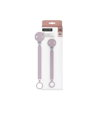 Suavinex Wonder Broche pinza de silicona +0m Mist Lavender
