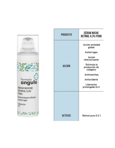 Angulo sérum noche Retinol 0.3% Puro...