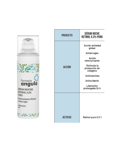 Angulo sérum noche Retinol 0.3% Puro 30 ml