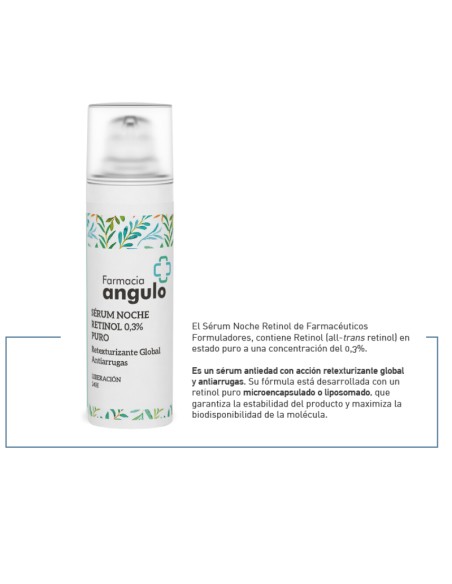 Angulo sérum noche Retinol 0.3% Puro 30 ml