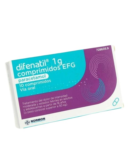 Difenatil 1g 10 Comprimidos