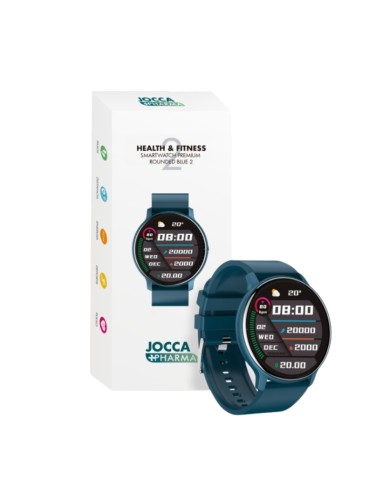 Health & Fitness Smartwatch Premium Rounded Blue 2 1.3 pulgadas