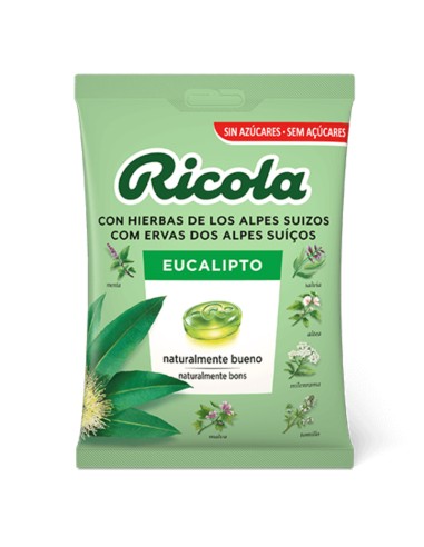 Ricola Bolsa Caramelos Eucalipto 70 g Ricola Bolsa Caramelos Eucalipto 70 g