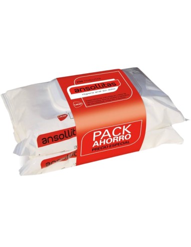 Anso Ansollitas Duplo 2x50 toallitas Anso Ansollitas Duplo 2x50 toallitas