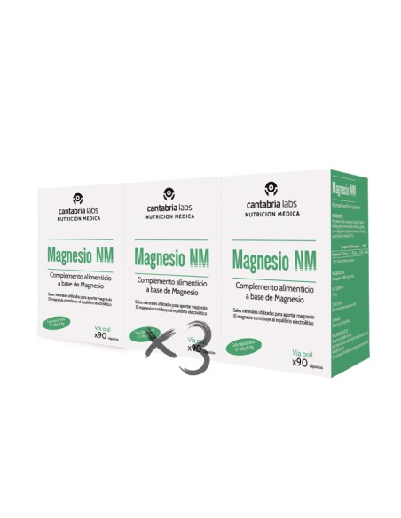Magnesio NM Triplo 3x90 cápsulas