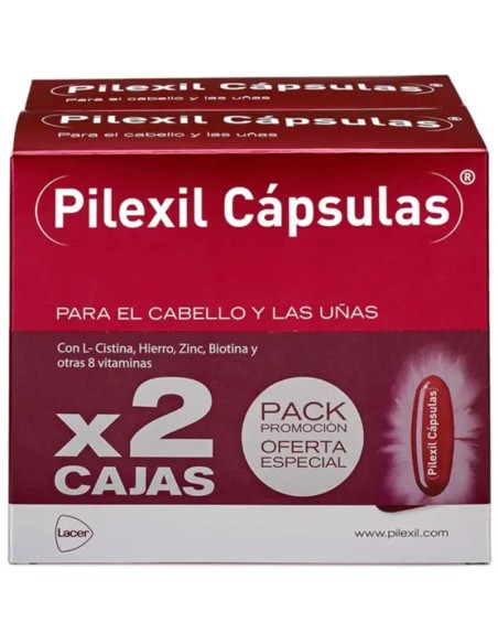 Pilexil Duplo Cápsulas Cabello y Uñas 2x100 cápsulas