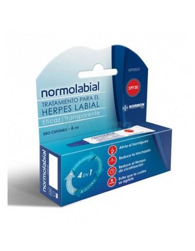 Normolabial Tratamiento para el herpes labial crema 6ml