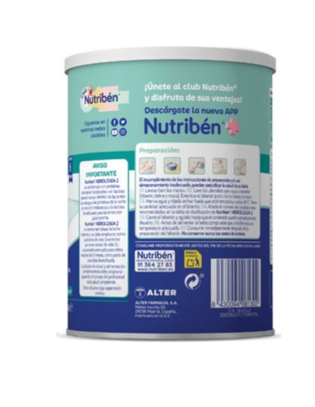 Nutriben Hidrolizada 2 400 g