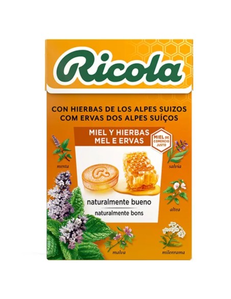 Ricola Caja Caramelos Miel y Hierbas 50 g