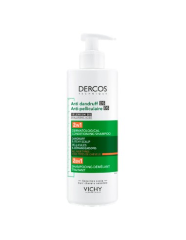 Vichy Dercos Champú Acondicionador Anticaspa DS 2 en 1 390ml
