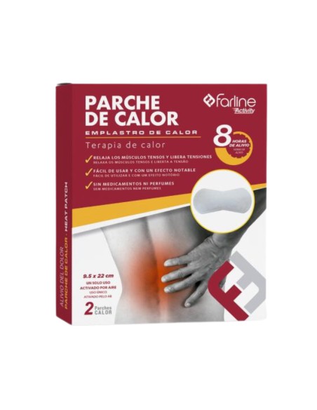 Farline Parches Calor para Lumbares 2 unidades