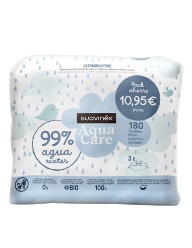 Suavinex Toallitas Aqua Care 180 uds