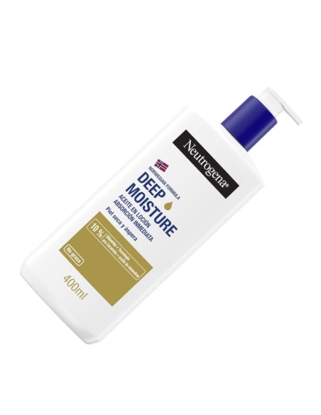 Neutrogena Hidratación Profunda Loción de Absorción Inmediata Enriquecida con Aceite 400 ml