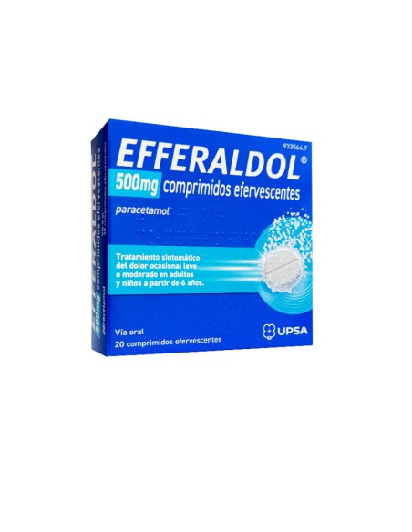Efferaldol 500 mg 20 Comprimidos Efervescentes