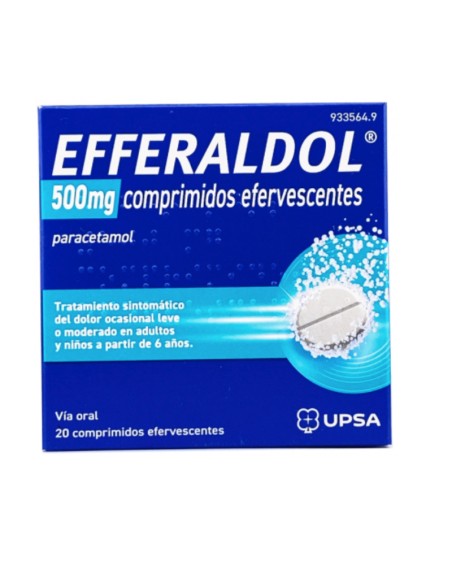 Efferaldol 500 mg 20 Comprimidos Efervescentes