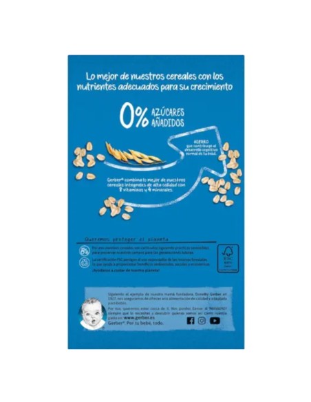 Gerber 8 Cereales Galleta +6m 475g