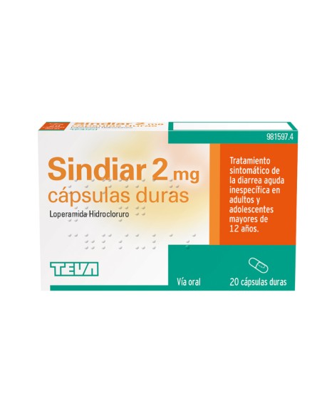 Sindiar 2 mg 20 Cápsulas duras
